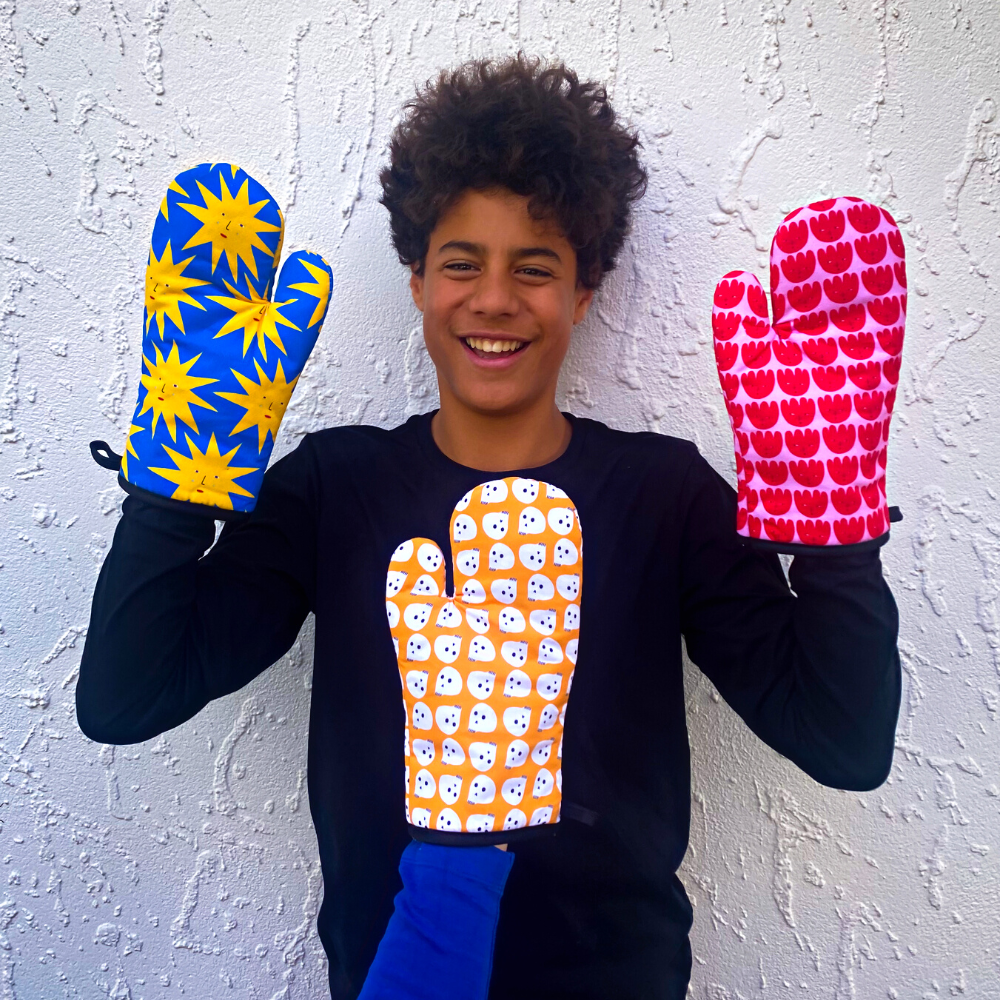 Oven Mitt - Skulls
