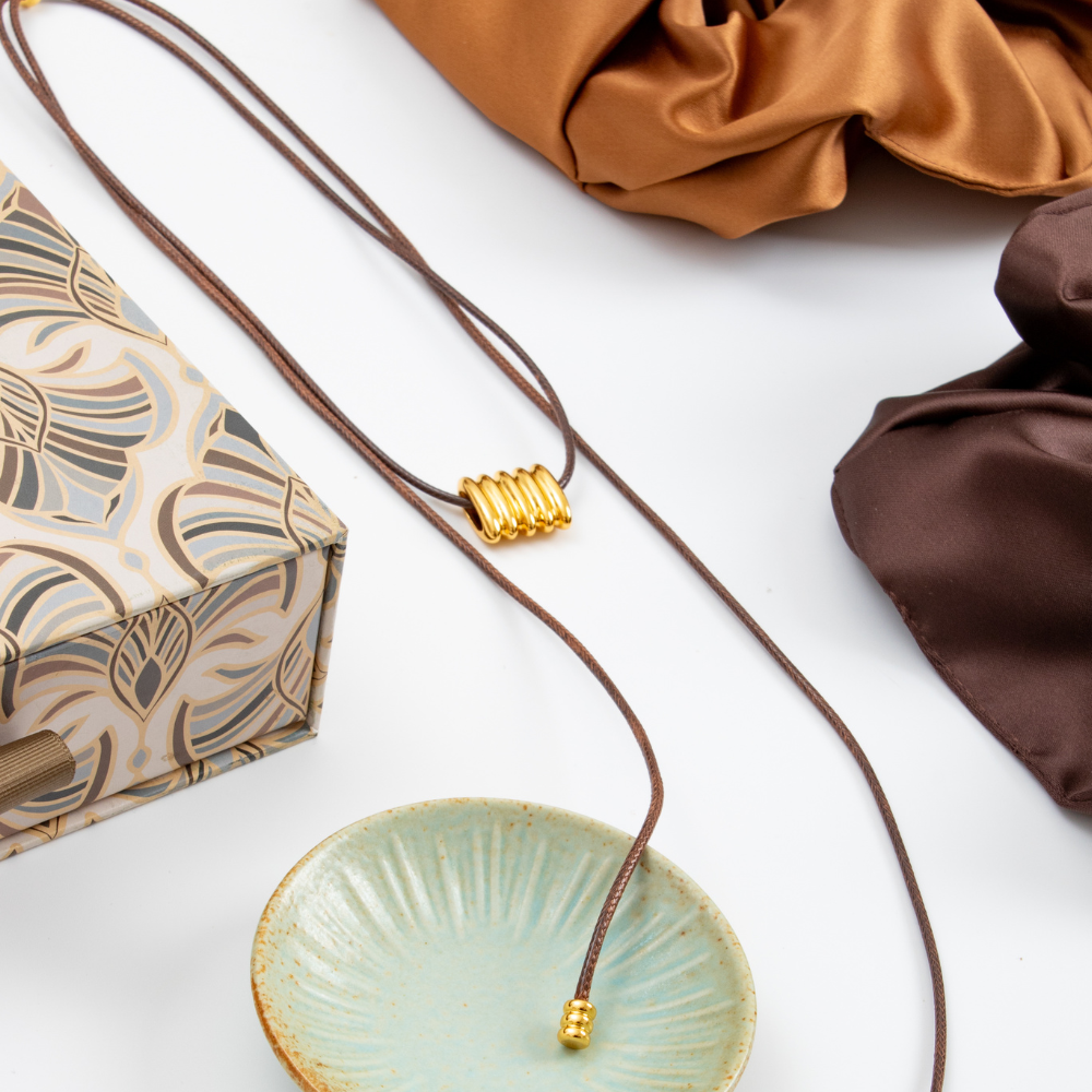 Gift Set - Luxe Little Things - Cord Pendant Necklace