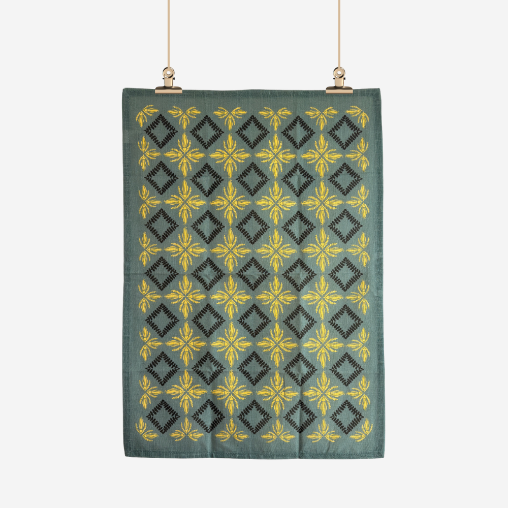 Tea Towel - Kowhai Mosaic