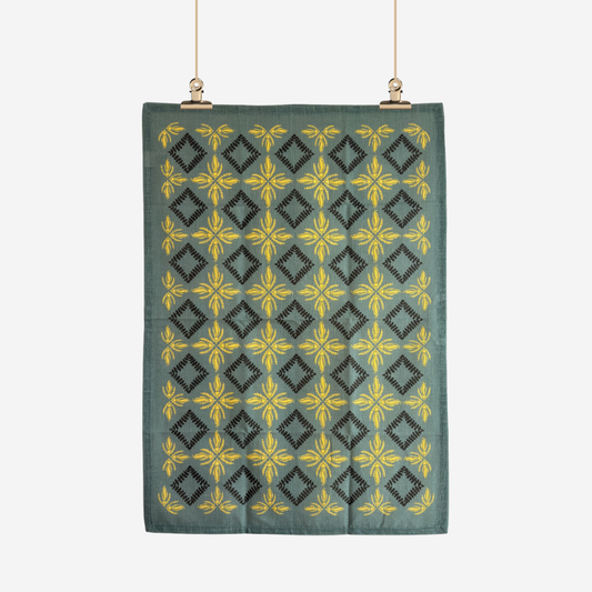 Tea Towel - Kowhai Mosaic