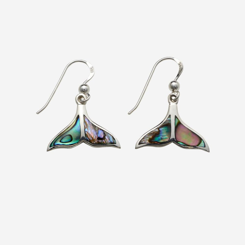 Earrings - Paua Shell Whales Tail