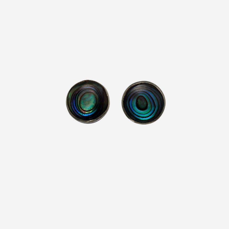 Earrings - Paua Shell Studs 7 mm