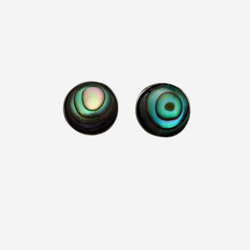 Earrings - Paua Shell Studs 10 mm