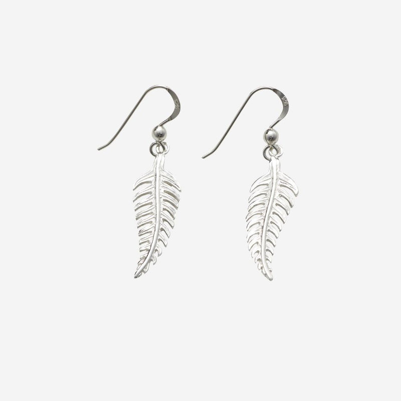 Earrings - Silver Fern