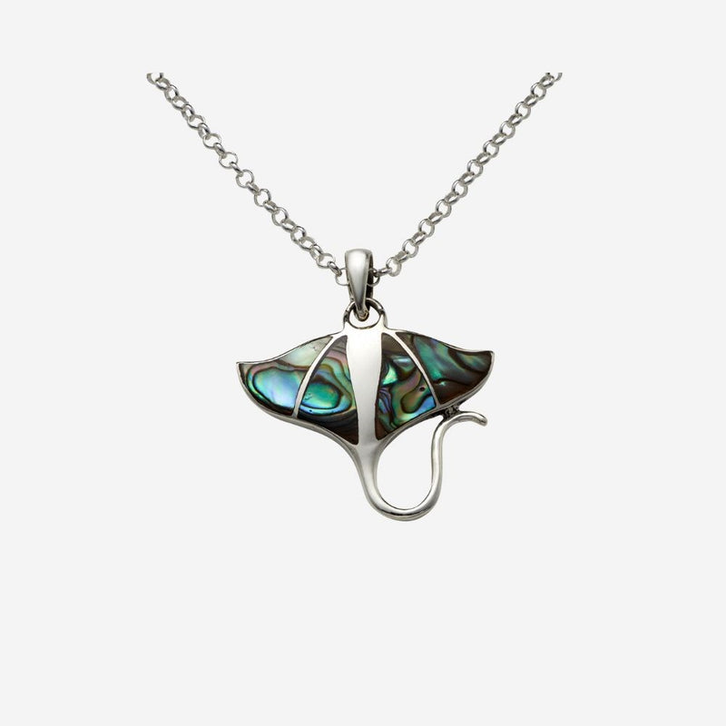 Pendant - Paua Shell Stingray - Large