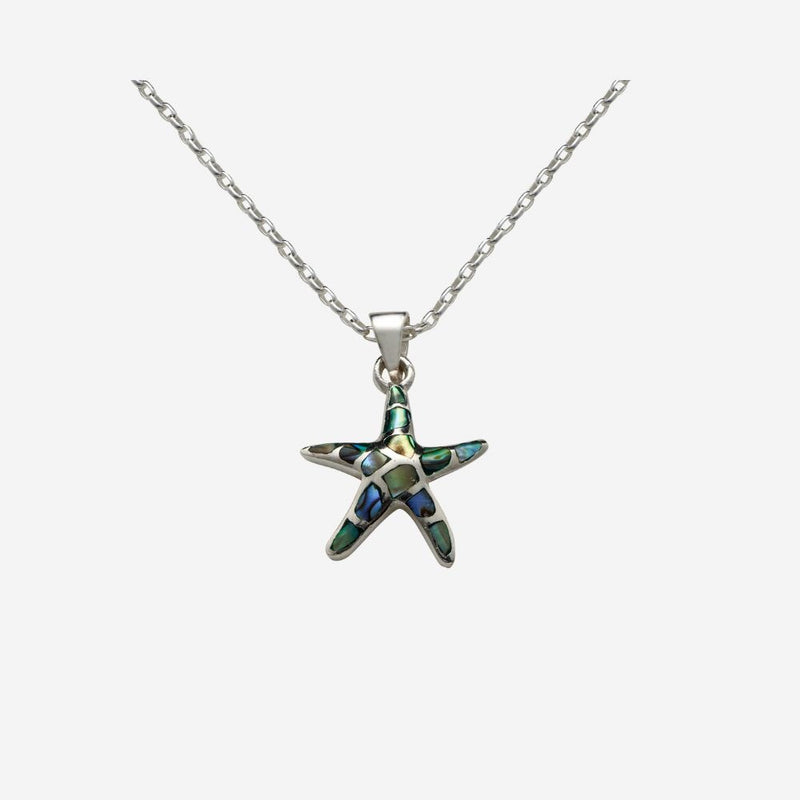 Pendant - Paua Shell Starfish - Small