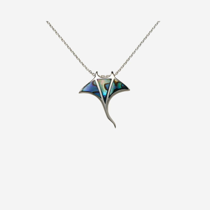 Pendant - Paua Shell Stingray - Small