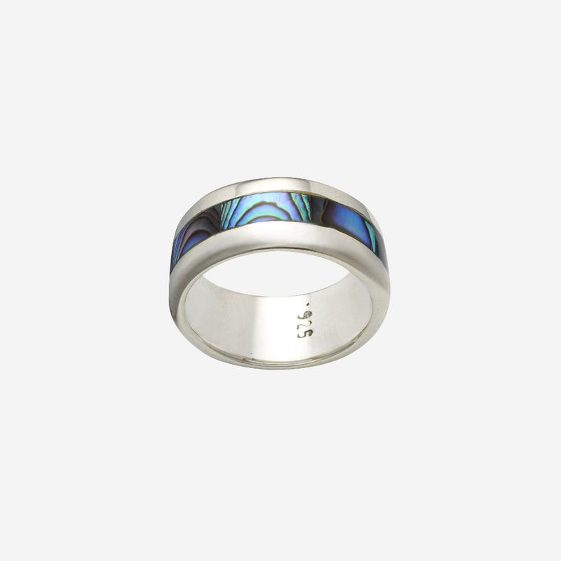 Ring - Paua Shell Wide Band