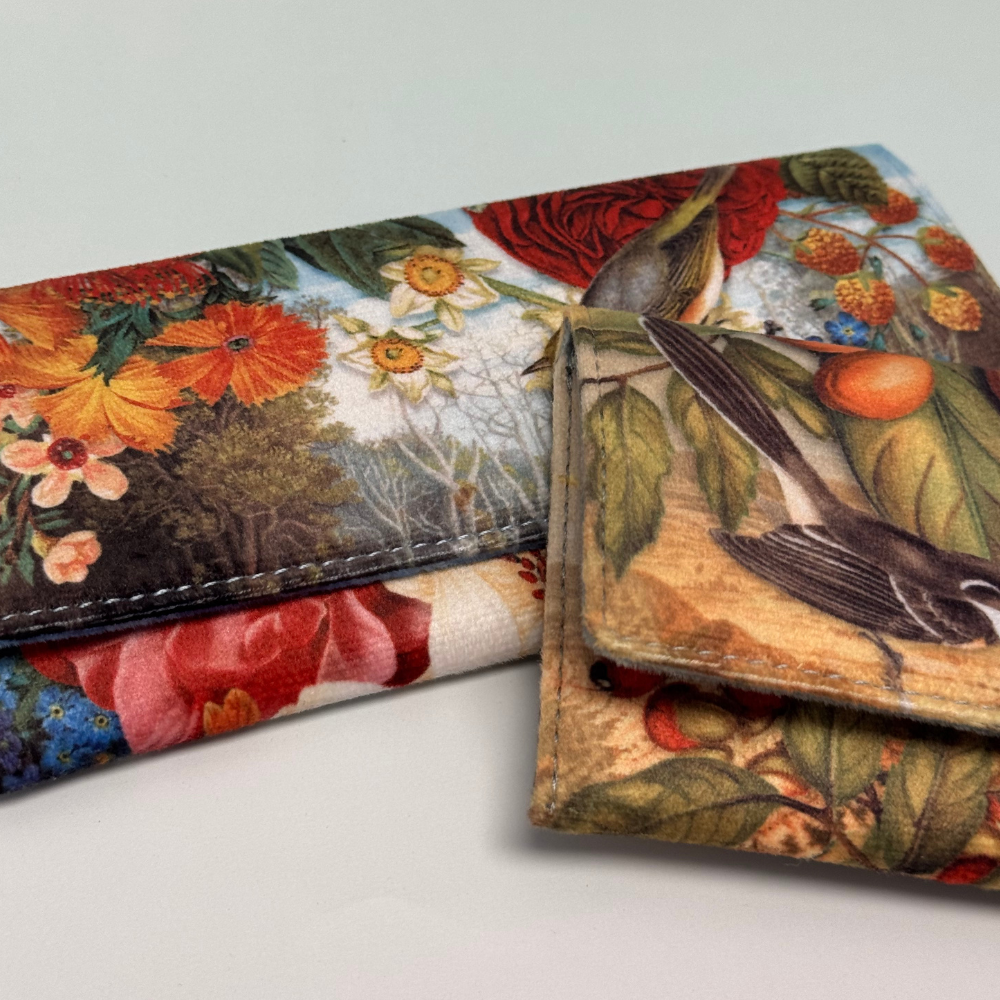 Soft Glasses Case - Vintage Kingfisher