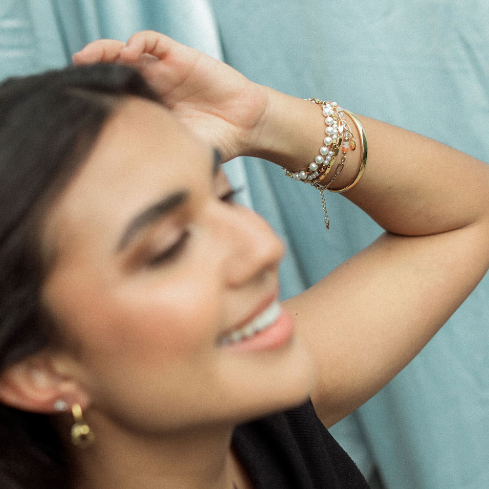 Bracelet - Pearl with Swirl Bead