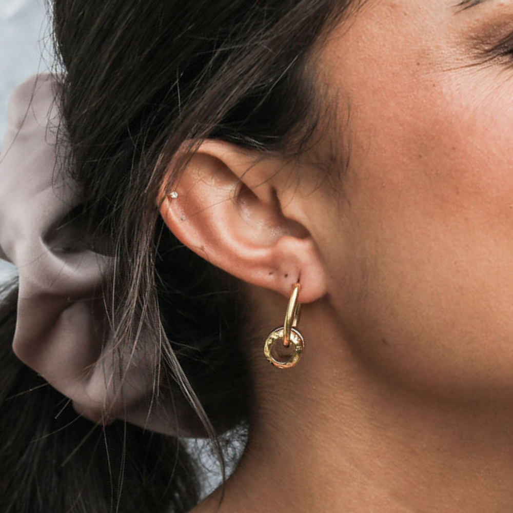 Earrings - Double Barrel
