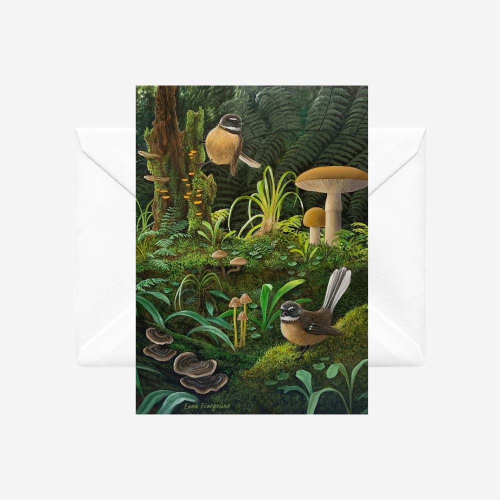 Card - Fantails and Fungi