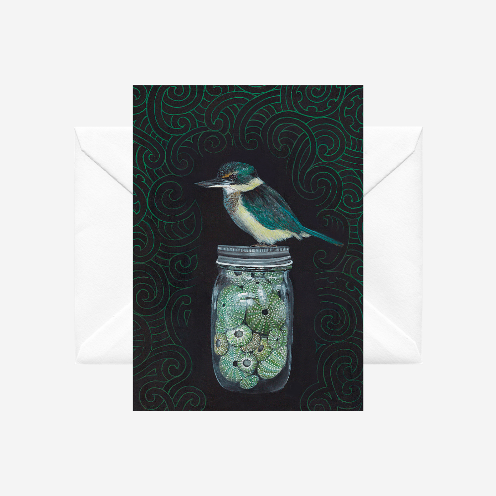 Card - Kingfisher on Kina