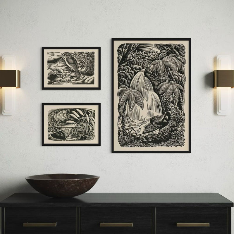 E. Mervyn Taylor - Print - Waterfall
