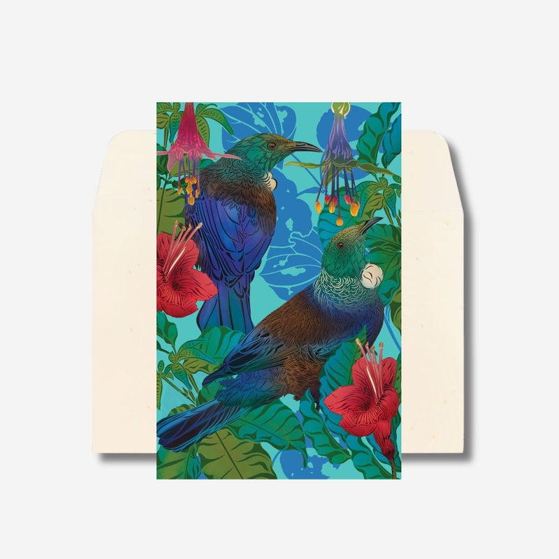 Cards - Tūī & Pūriri - 6 Pack