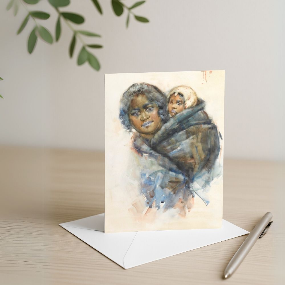 Frances Hodgkins - Card - Maori Woman and Child