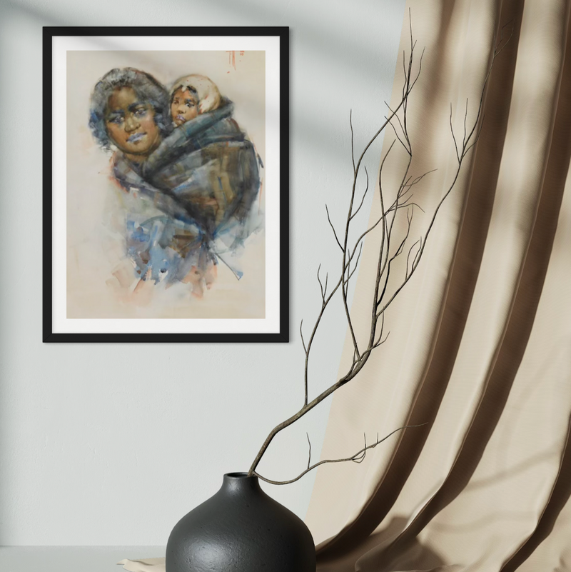 Frances Hodgkins - Print - Maori Woman and Child
