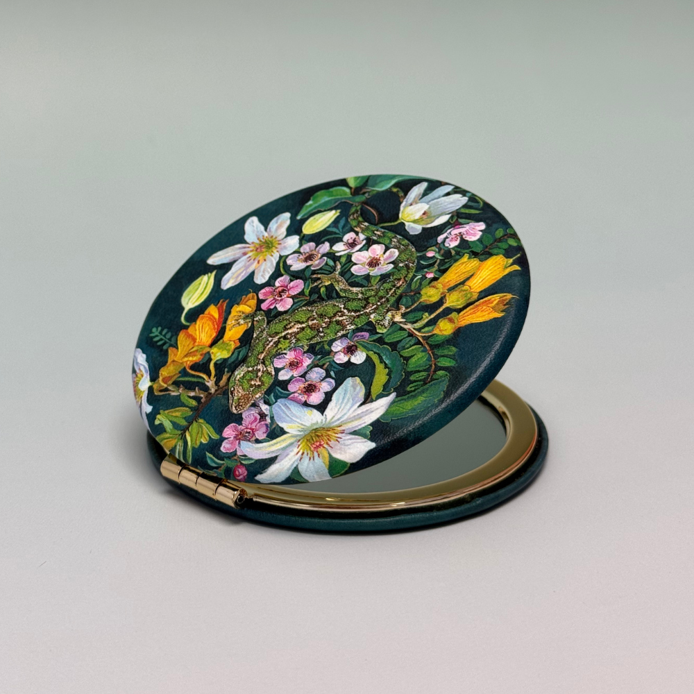 Pocket Mirror - Gecko