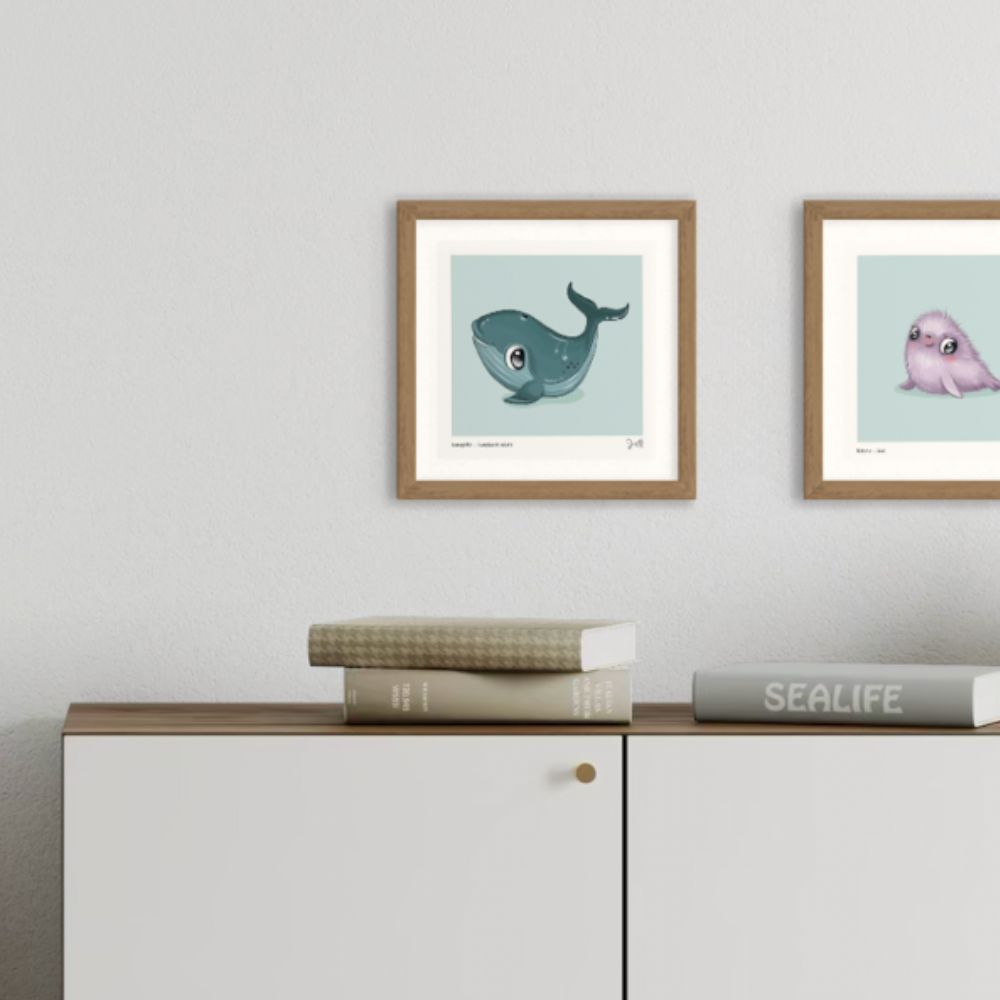 Print - Hamupēke - Humpback Whale