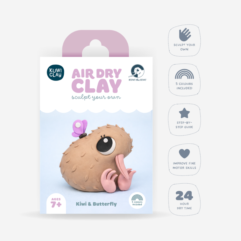 Kuwi Clay - Kiwi & Butterfly