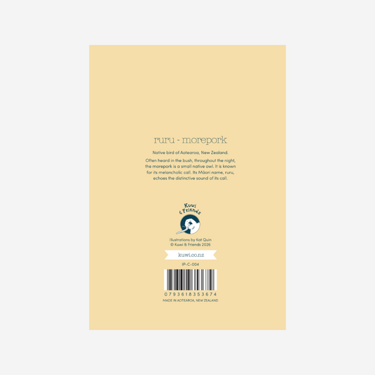 Card - Ruru Morepork Happy Birthday