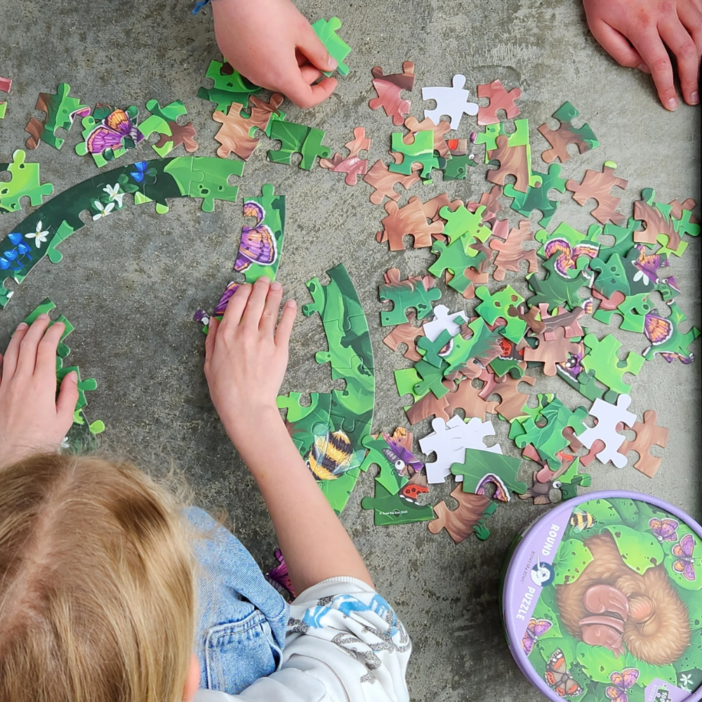 Puzzle - Kiwi Chick Nap - Round - 100 piece