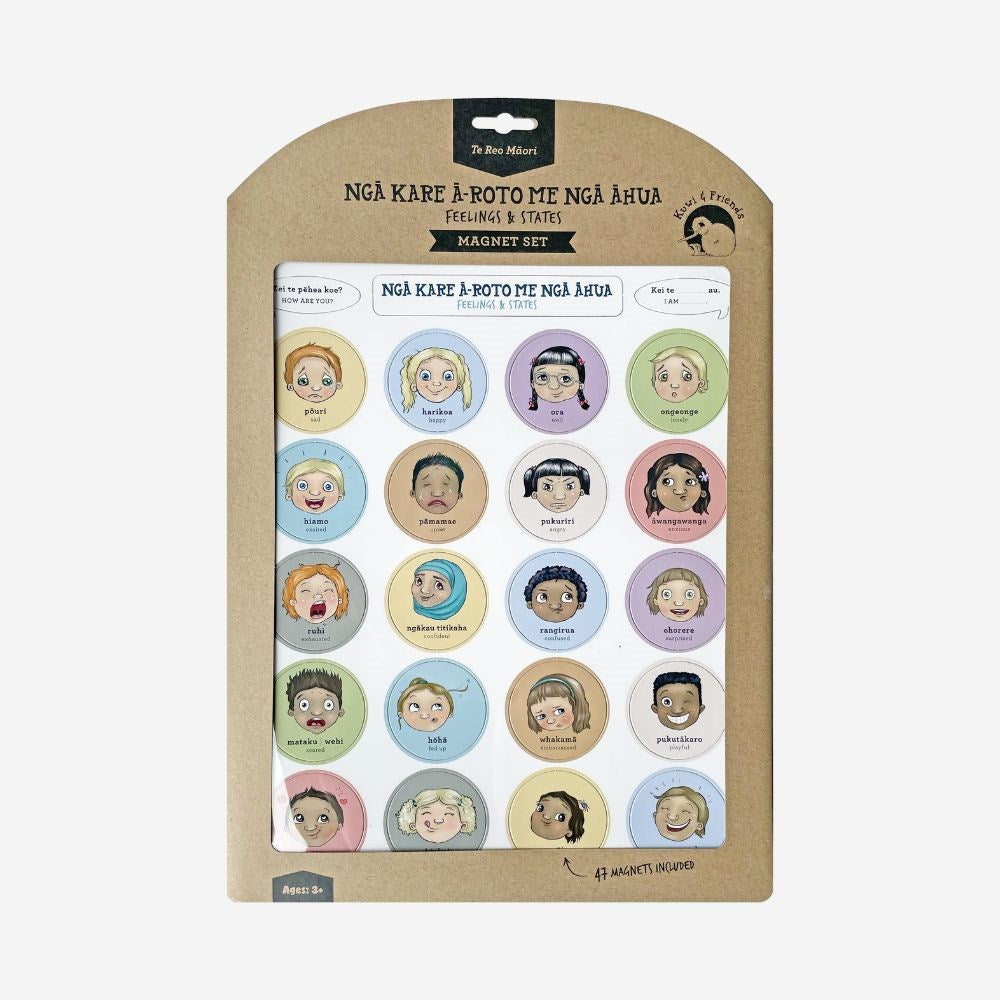 Kuwi and Friends Magnet Set - Ngā Kare ā-Roto / Feelings