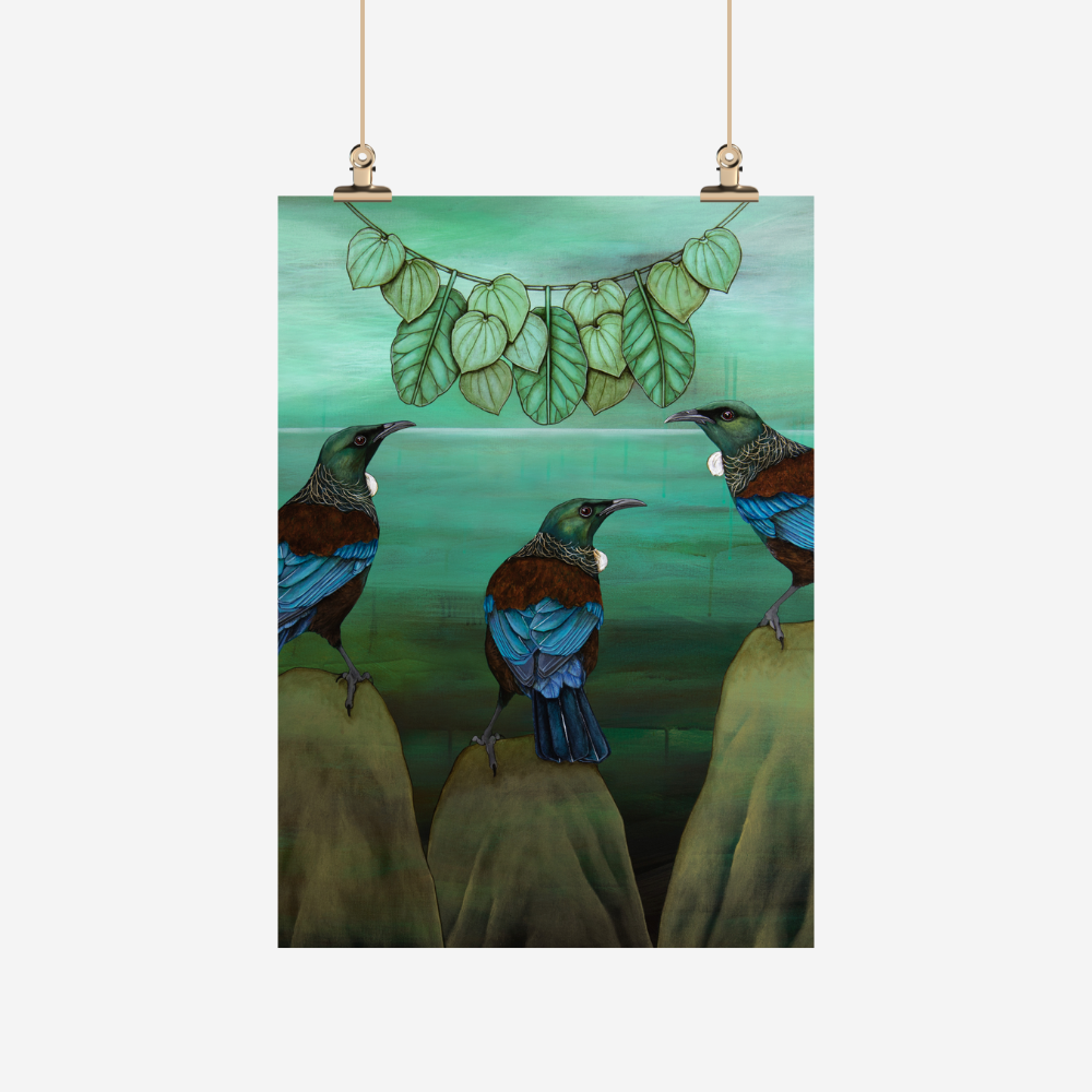 Tea Towel -  Tui & the Kawakawa Necklace