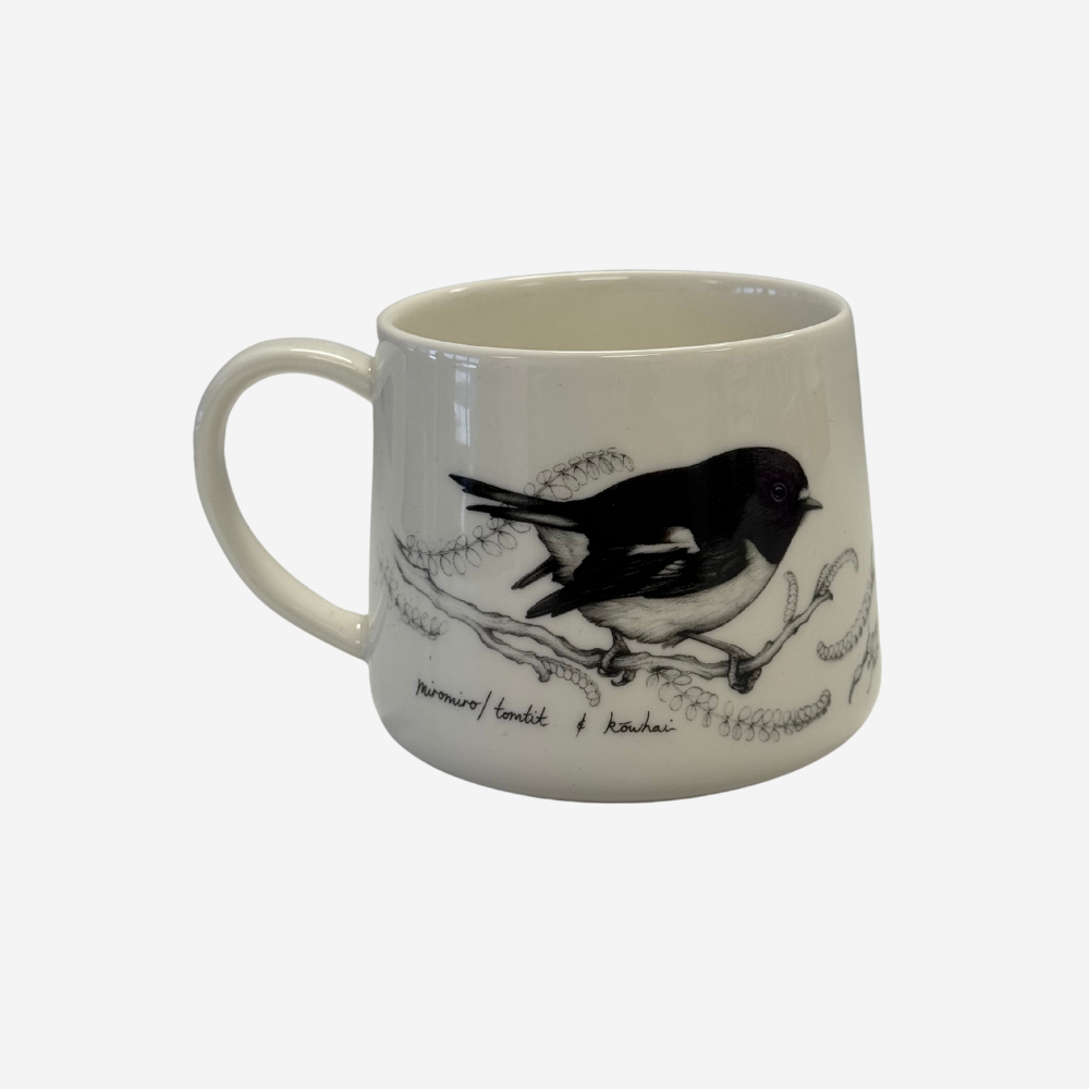 Cup - So This is Love -  Miromiro/Tomtit & Kowhai