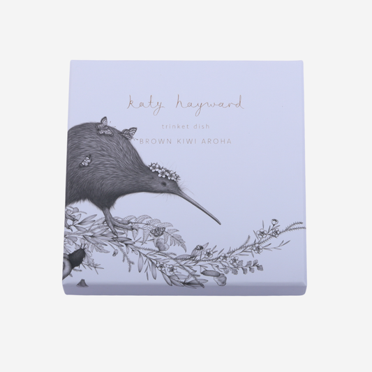Trinket Dish - Walking with Aroha - Brown Kiwi