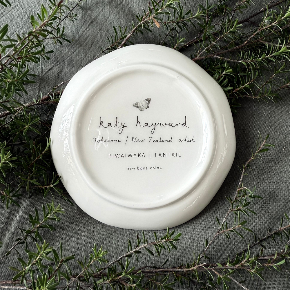 Trinket Dish - Come Fly With Me - Piwaiwaka/Fantail