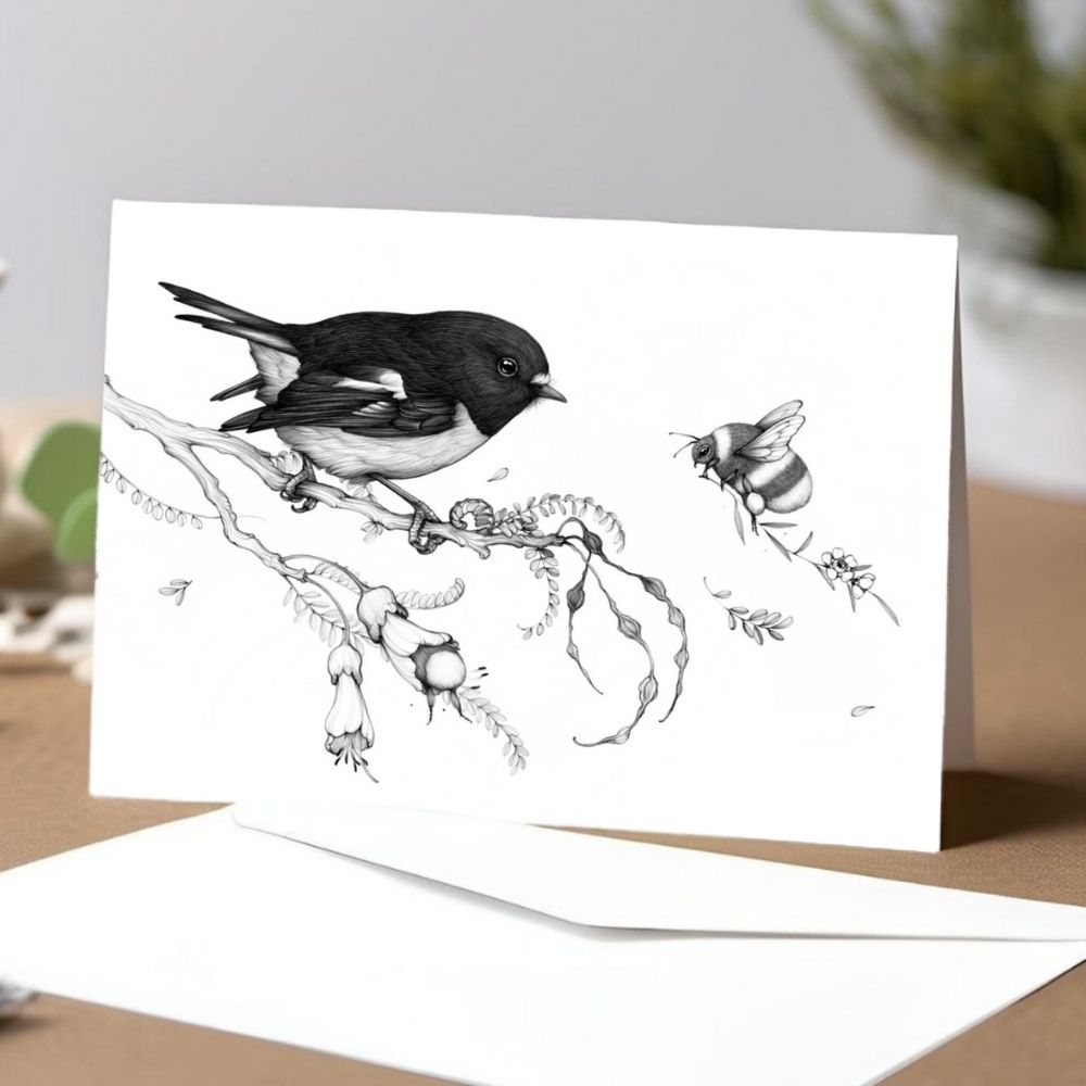 Card - Forest Pandas - Tomtit
