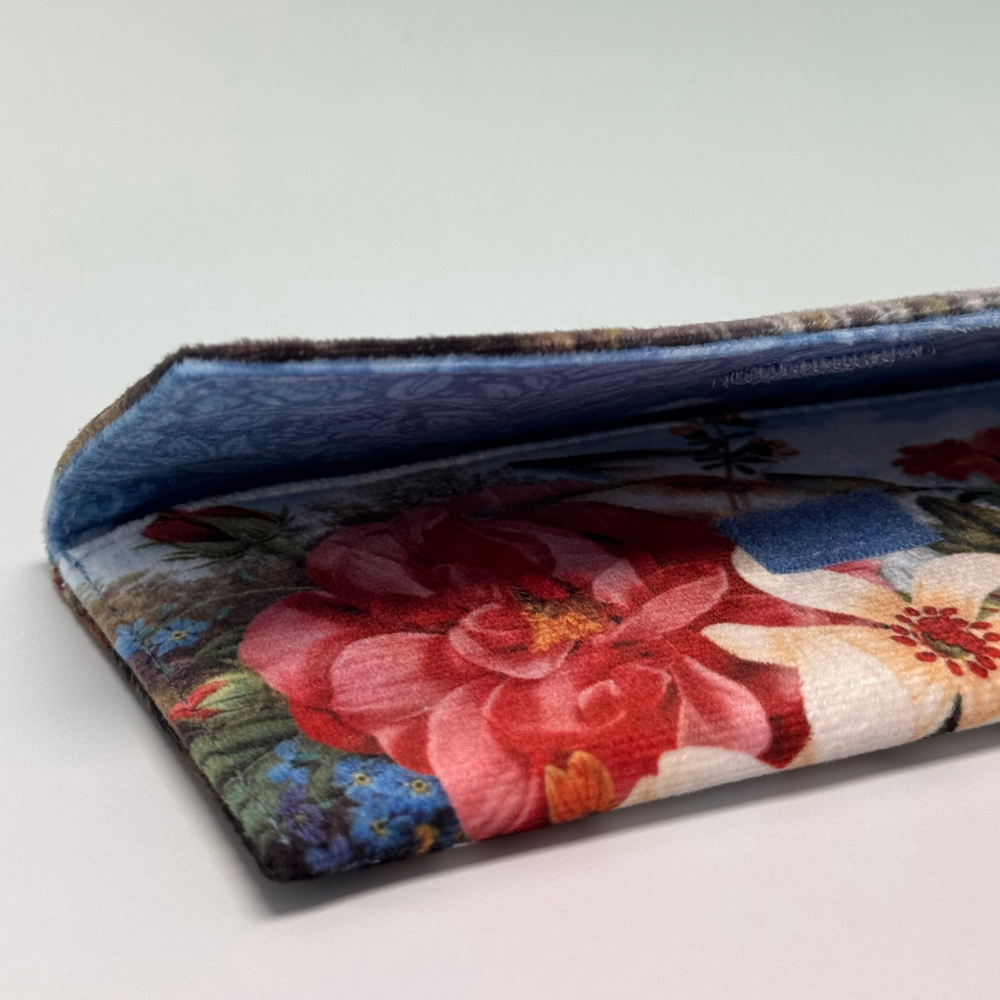 Soft Glasses Case - Vintage Kingfisher
