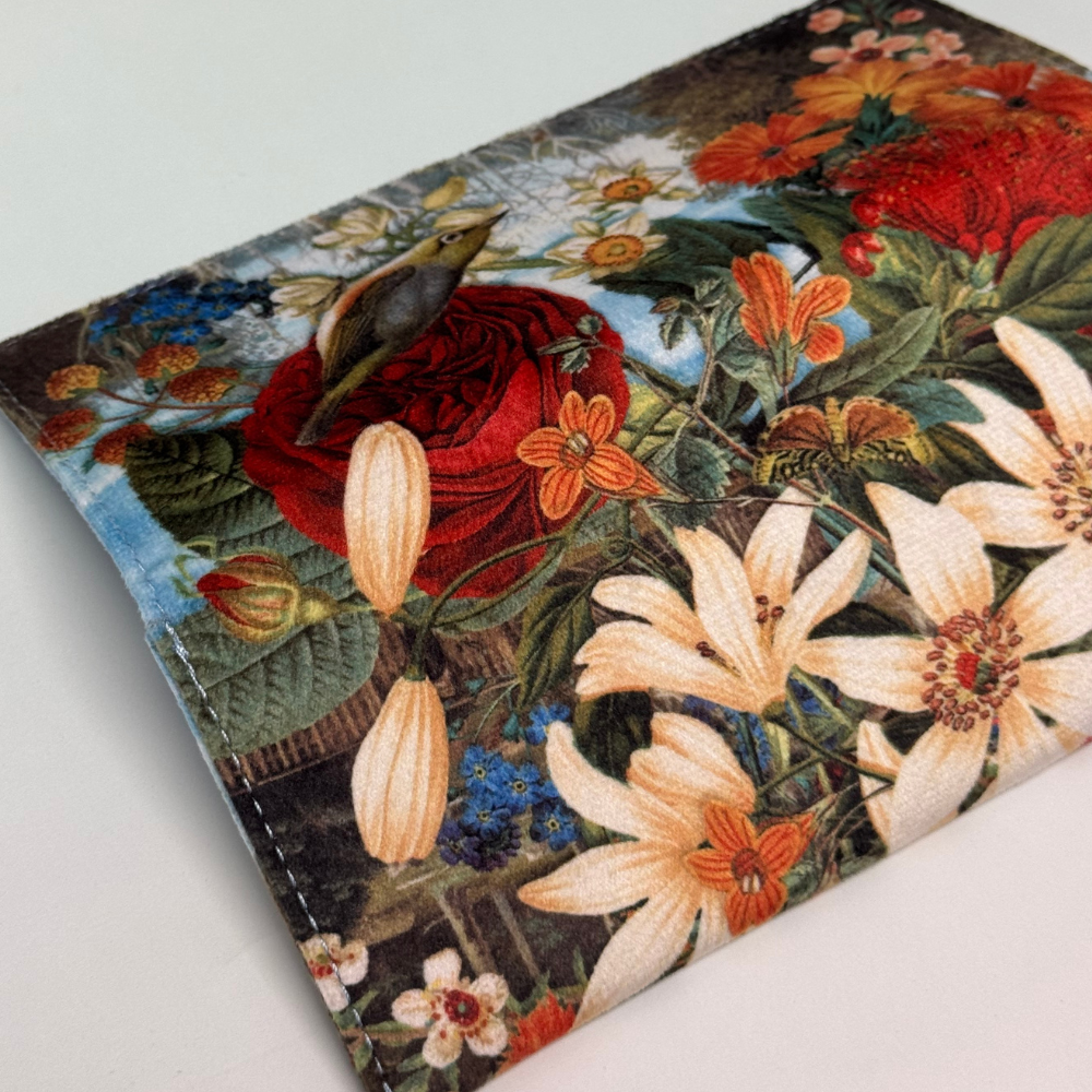 Soft Glasses Case - Vintage Kingfisher