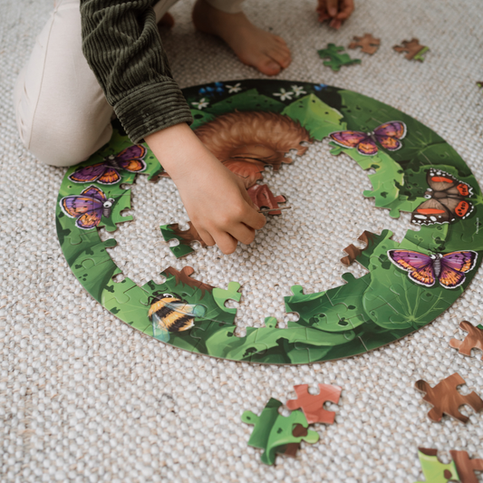 Puzzle - Kiwi Chick Nap - Round - 100 piece