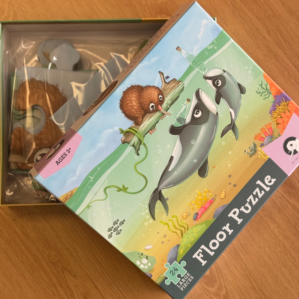 Puzzle - Māui Dolphin Mischief - 24 piece