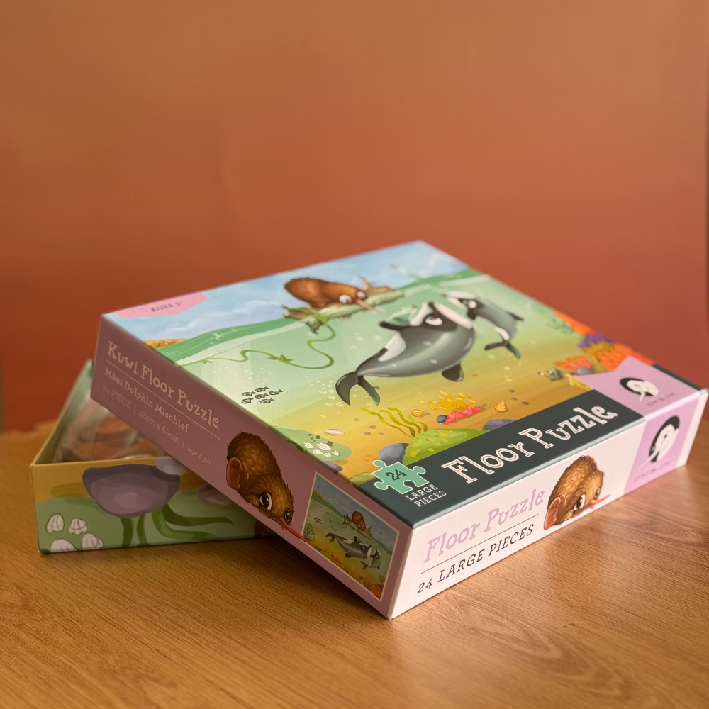 Puzzle - Māui Dolphin Mischief - 24 piece