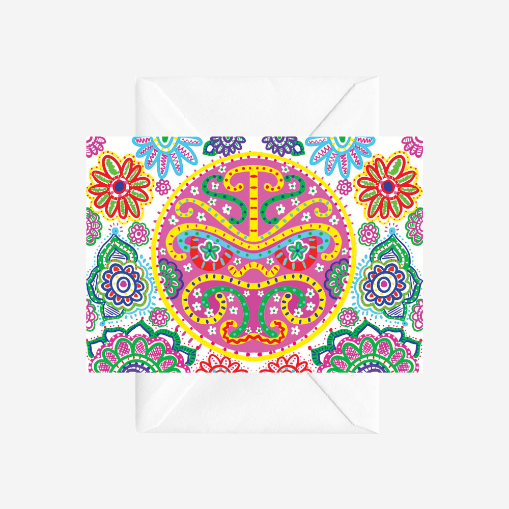 Card - Colourful Wheku