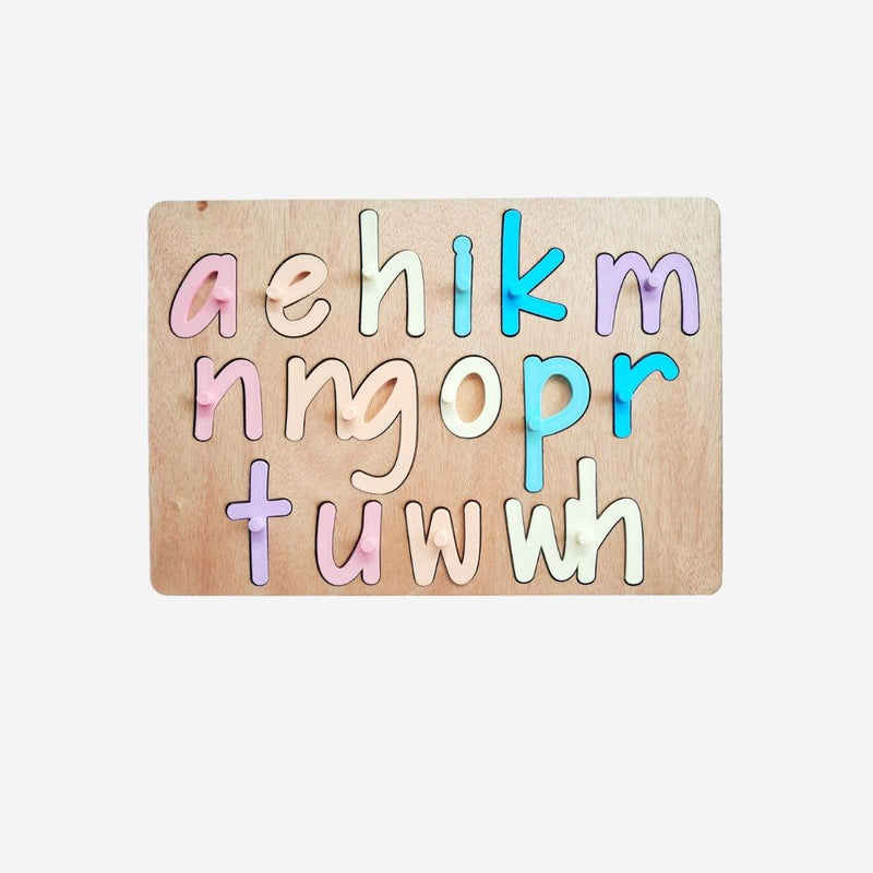 Puzzle - Te Pū Taka Māori - The Māori Alphabet - Pastels