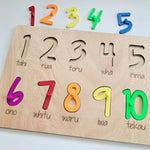 Puzzle - Numbers 1-10 in Māori - Brights