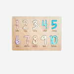 Puzzle - Numbers 1-10 in Māori - Pastels