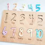 Puzzle - Numbers 1-10 in Māori - Pastels