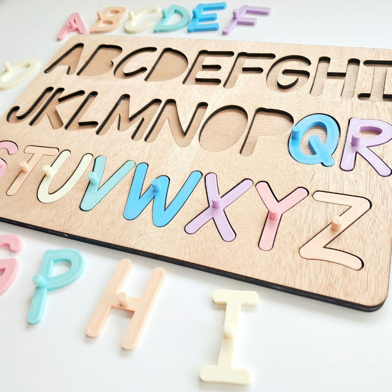 Puzzle - Uppercase Alphabet - Pastels