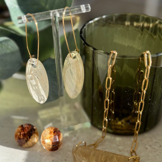 Earrings - Mana Oval