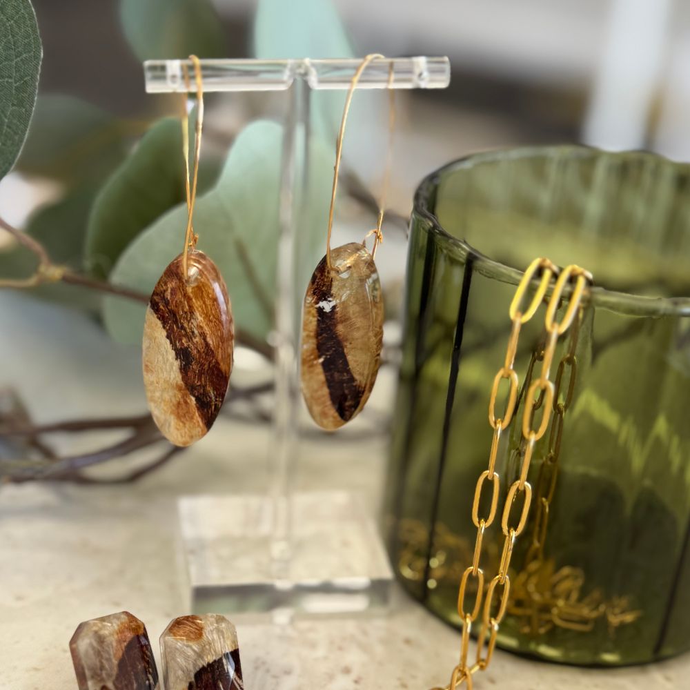 Earrings - Mana Oval