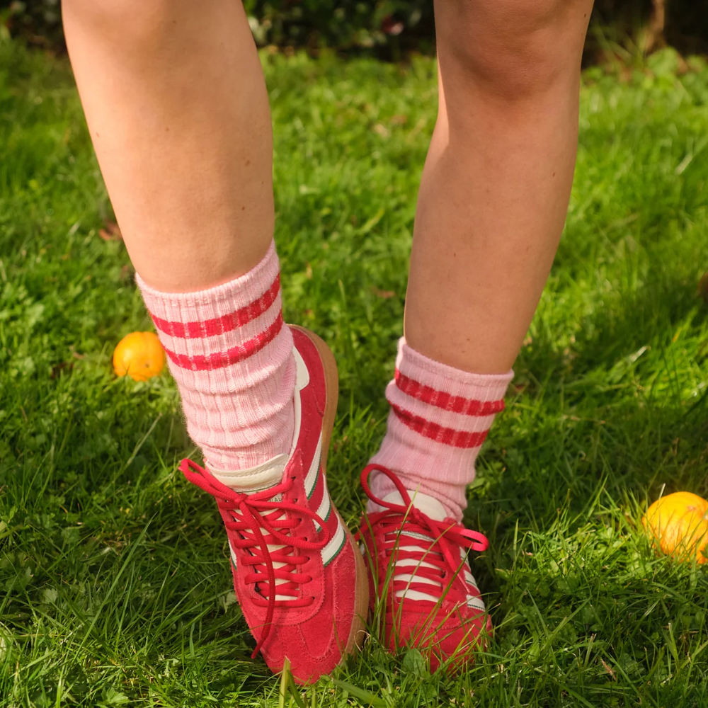 Merino Socks - The Matakana Rib with Stripe