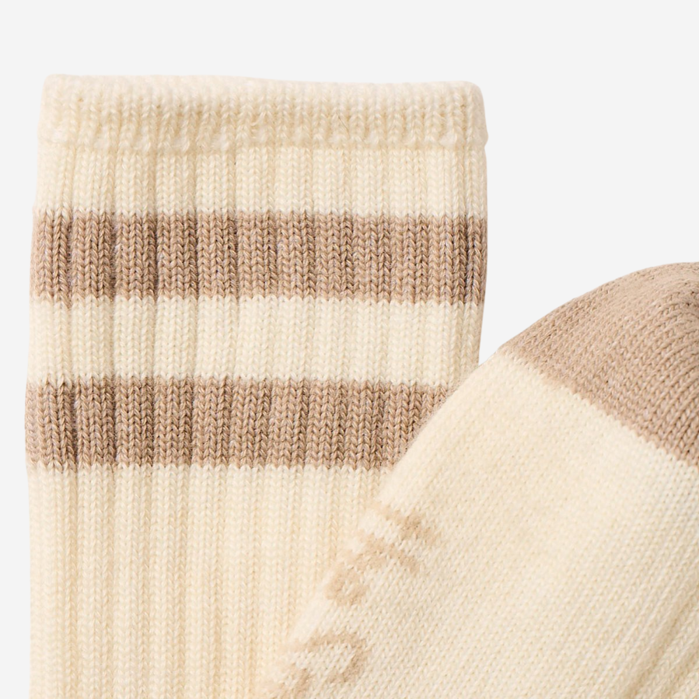 Merino Socks - The Matakana Rib with Stripe