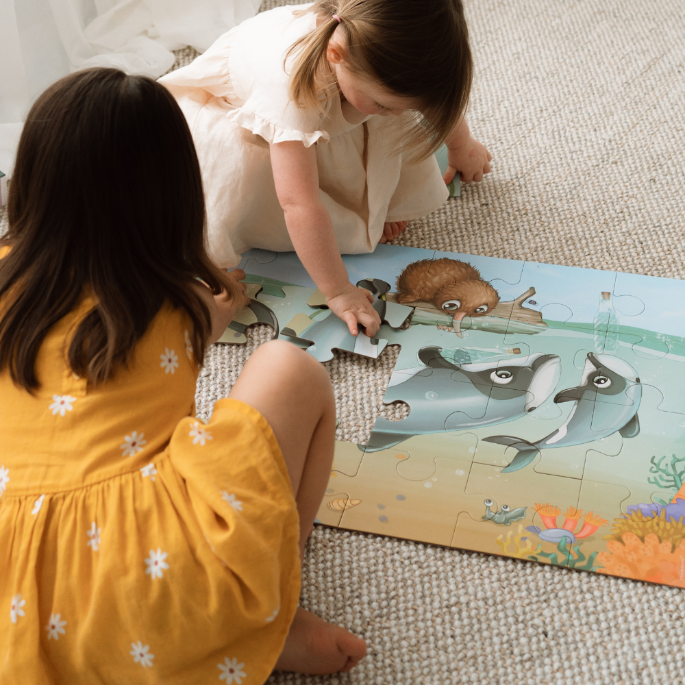 Puzzle - Māui Dolphin Mischief - 24 piece