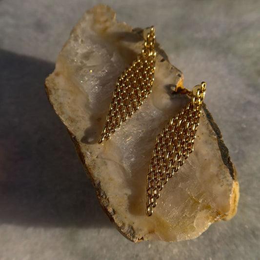 Earrings - Mesh Diamond