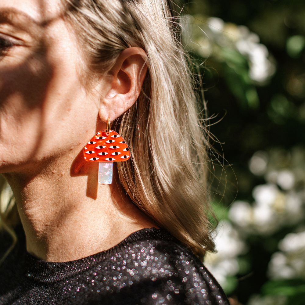 Earrings - Mushrooms